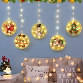 1,5 m LED Pasakų Žibintai Girliandą Užuolaidų Lempos Nuotolinio Valdymo pultas USB String Žiburiai Kalėdų Dekoracijas namams Miegamojo Lango