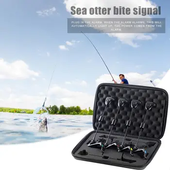 Žvejybos Svingerių Subtilus Dizainas 4x Žvejybos Swinger LED Šviečianti Indikatoriaus Signalo Pakaba Swinger Žvejybos Reikmenys