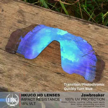 Hkuco Photochromic-Raudonas Ir Photochromic-Mėlynas 2 Poros Pakeitimas Objektyvai Už Jawbreaker Akiniai Nuo Saulės