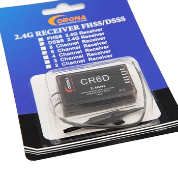 Corona Modeliu CR6D 6ch 2.4 GHz DSSS Imtuvas RC Modelis Fix Sparno