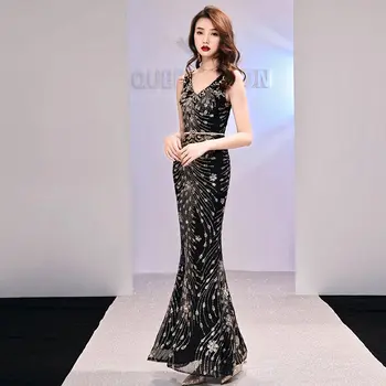 FADISTEE Naują atvykimo elegantiška, ilga suknelė prom šalis suknelės oficialų suknelė china modelis vakarinę suknelę užsakymą 2019