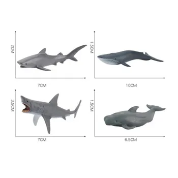 Naujas Modeliavimo Jūrų Gyvūnų gyvenimo Modelį, Žaislų Rinkinių Kieto ryklys Veiksmų Skaičiai Švietimo Žaislas Vaikams, Žaislas Pav Kūdikių Dovanų