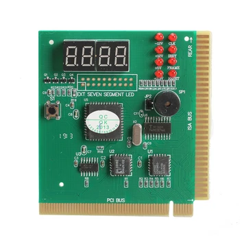 4-Skaitmenų LCD Ekranas PC Analizatorius, Diagnostikos Kortelės Plokštė Po Testeriai pagrindinėse plokštėse su PCI ir ISA Magistralės Lizdas