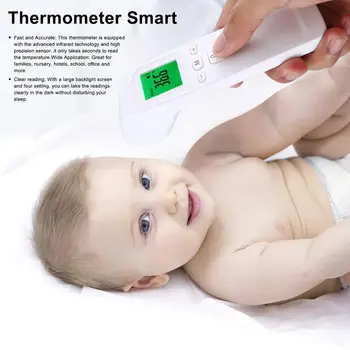 Skaitmeninis Ir Spindulių Termometras Ne-Kreipkitės Kaktos Elektroninių 3 Spalvos Lazerio Šviesą Kūdikis, Karščiavimas, Kūno Temperatūra Ginklą
