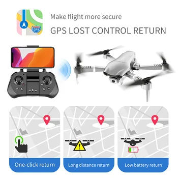 KCX Profesinės F3 Tranai GPS 5G WiFi FPV su 4K/1080P HD Plataus Kampo Kamera, Sulankstomas Aukščio Laikyti RC Quadcopter drone