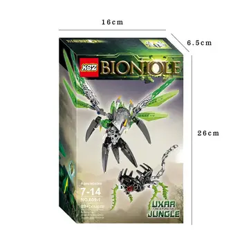 Bionicle Uxar Padaras Jungle Duomenys 609-1 Kūrimo Bloką, Žaislai Berniukams, Suderinama Su Lepining 71300 Bionicle