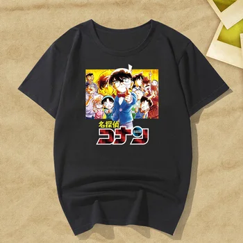 Anime detective conan T Shirt Cool Žmogus Berniukas Conan T-shirt Mados Vyras Vasarą Medvilnės trumpomis Rankovėmis marškinėliai, harajuku viršuje tees