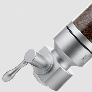 Aliuminio lydinio & akrilo 1800g kavos pupelių indelio kavos pupelių konteineris stovi kavos pupelių talpyklos pakabos sandarų indelį