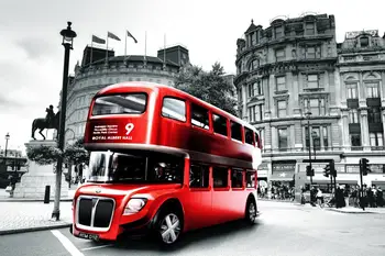 Custom Drobė Sienos Lipdukai Juoda Ir Balta Big Ben Plakatas Londono Tapetai Londono Raudona Autobusų Sienų Lipdukai Telefono Įkrovos Freskos #260