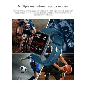 Geriausiai parduodamų produktų P8 Sporto Smart Žiūrėti Fitneso, Širdies ritmo Smart Apyrankę Touch-Screen IPX7 Paramos Didmeninė Dropshipping