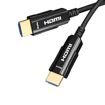 Optinio pluošto HDMI kabelis 4k HD kompiuterį TV nešiojamojo kompiuterio prijungtas projektorius, ekranas HDR signalo keitimo linija