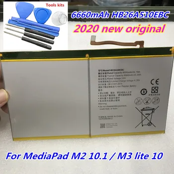 2020 Naujas Originalus 6660mAh HB26A510EBC Baterija Huawei MediaPad M3 Lite 10 HDN-W09 BAH-L01 BAH-L09 BAH-W09 BAH-AL00