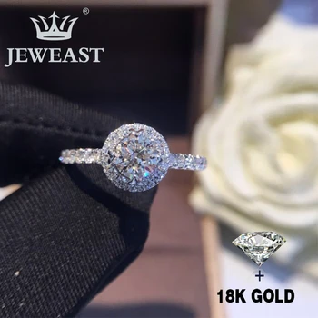 Gamtinių Deimantų, 18K Aukso Gryno Aukso Žiedas Gražus Brangakmenio Žiedas Gera Upscale Madinga Klasika Šalies Fine Jewelry Karšto Parduoti Naujus 2020 m.