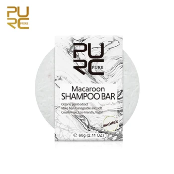 Naujas PURC MACAROON, Šampūnas, Muilas lengvai valdomas, minkštas plaukų Ekologiškų augalų ekstraktas plaukų šampūnas 11.11