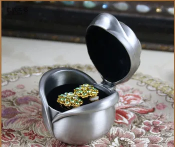 Vestuvių Žiedas Lange Metalo Papuošalai Atveju Cinko lydinys, Pakabukas dėžės Rožių Gėlių Dizaino Dovanų Paketas