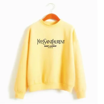 Negabaritinių megztinis pavasario streetwear spausdinti puloveris 