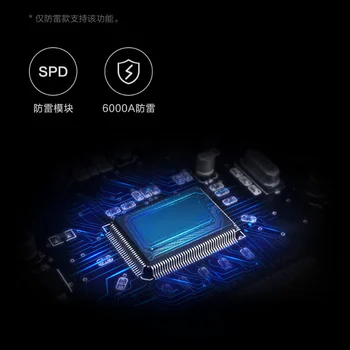 Xiaomi TP Galios juostiniai Apsaugos nuo Žaibo 6 Uostus, kuriems 3 USB 2500W 10A Greitai Įkrauti 2.1 USB Viršįtampių Apsaugoti Elektros Kištuką Mokestis