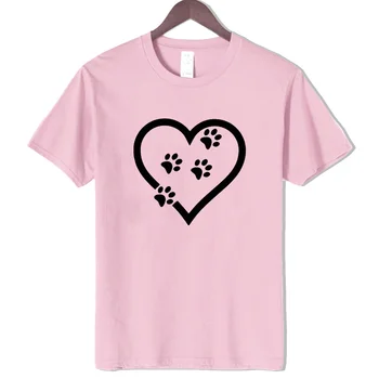 Medvilnės vasaros Moterų marškinėliai su aukštos kokybės Mielas katės letena spausdinti t shirts Ruožas Medvilnės trumpomis rankovėmis tee marškinėlius moterims