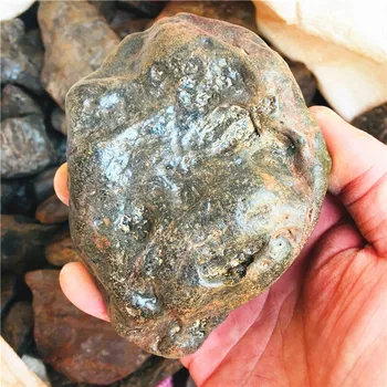 300-1300g gamtos siliciu, kurio sudėtyje yra Geležies meteoritai Roko raw akmenų, mineralų, Mėginių ėmimas Meteoritas Namų dekoro dovana