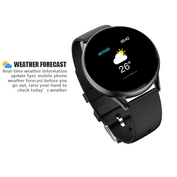 Vyrai Smart žiūrėti Realaus laiko orų Prognozė aktyvumo seklys Širdies ritmo Monitorius sportiškas Moterų smart watch Tinka 