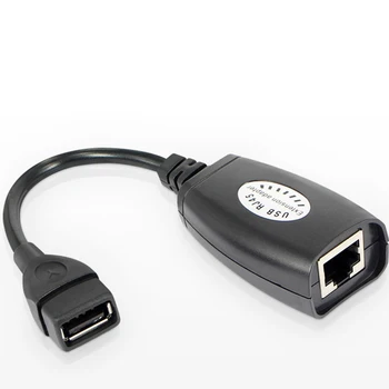 USB 2.0 Vyrų ir Moterų Cat6 Cat5 Cat5e 6 Rj45 LAN Ethernet Tinklo Extender Pratęsimo Kartotuvas Adapteris Keitiklis Kabelis