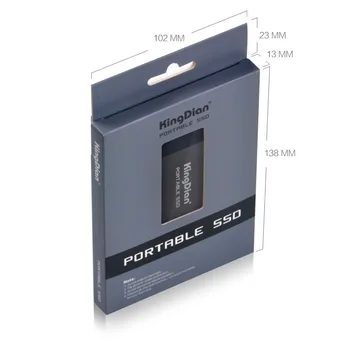 KingDian Išorės SSD Išorės C Tipo Nešiojamų SSD USB Externo 120GB 240GB 250GB 500GB Kietojo Disko, USB 3.1 Diskoteka Duro SSD