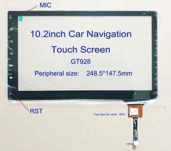 10.2 colių Navigacija, Touch Screen Fit CX-5 Kompasas Highlander Atezi K5 Universalus Ekranas 248.5*147.5 mm