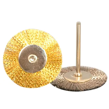 Aukso/Skiedra 25mm Viela iš Nerūdijančiojo Plieno Ratų Šepečiai Mirti Šlifuoklis Dremael Rotaciniai Įrankiai Accessori Dremel