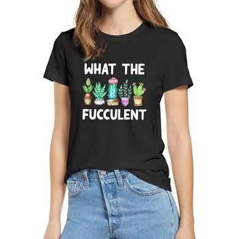 Medvilnės 2020 mados vasaros t shirts, Ką Fucculent Kaktusas Sultingi Augalų Moterų marškinėliai minkštųjų tee Sodo Meilužis Retro