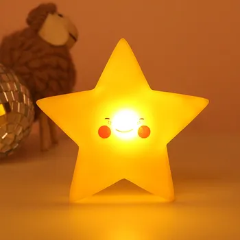 Led Naktį Lempos Kūdikių, Vaikų Kambario Puošmena Lova LED Žaislas Miegamojo Puošmena Žvaigždės Formos Šviesos Baby LED Vaikų Nakties Šviesos