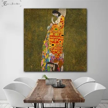 Gustavo Klimto Bučinys Serija Classic Vintage Plakatas Spaudinių Naftos Tapyba Ant Drobės, Sienos Meno Freskomis Nuotraukas Kambarį Decoratio