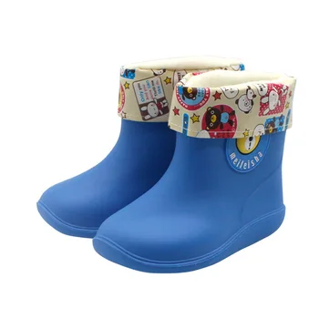 Kūdikių lietaus batai pliušinis vandens batai berniukams ir mergaitėms, neleidžiančioms slysti lietaus batai vaikams, miela vaikai vandeniui ištisus metus