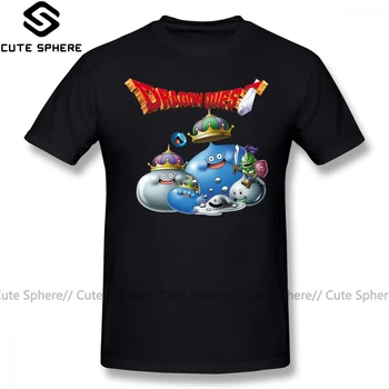 Dragon Quest Marškinėliai Dragon Quest Gleives Marškinėliai Trumpomis Rankovėmis, Negabaritinių Marškinėliai Atsitiktinis Spausdinti Mielas Vyrų 100 Medvilnės Marškinėlius