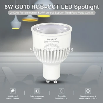 GU10 6W RGB+BMT LED Prožektoriai, Modelis NoFUT106 Mi Šviesos Pavaldus Naujas Prekės ženklas AC100~240V