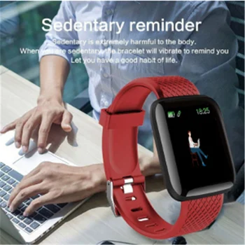 Smart Žiūrėti 116 Plus Spalvotas Ekranas Širdies ritmo Smart Apyrankė Sporto Laikrodžiai Smart Juosta atspari Vandeniui Smartwatch 