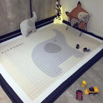 Europos stiliaus Namo Kilimas medvilnės Animacinių filmų grindų kilimėlių antiskip kambarį kilimas 150*200cm minkštas vaikams žaisti, mat šuo berniukas tigras