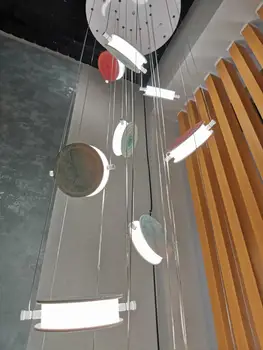 LED šviestuvo kambarį vila dvipusis spiraliniai laiptai Šiaurės apšvietimo klubas apdailos lempos