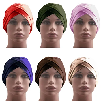 Musulmonų Moterys Hijab Turbaną Skrybėlę Galvos Skara Plaukų Slinkimas Vėžio Chemo Bžūp Skarelė Wrap Islamo Kepuraitė Variklio Dangčio Ruožas, Galvos Apdangalai, Kepurės