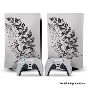 Paskutinis Iš Mūsų Stilius PS5 Digital Edition Odos Lipdukas Playstation 5 Konsolės Ir 2 Kontroleriai Vinilo Decal Apsaugines Odos 5