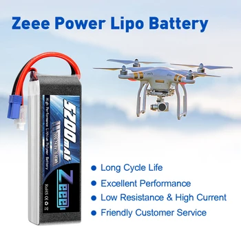 2units Zeee 4S Lipo Baterija 14.8 V 100C 5200mAh su EB5 Plug Minkštas Atveju, RC Plokštumos Quadcopter Lėktuvas Sraigtasparnis RC Automobilių, Sunkvežimių