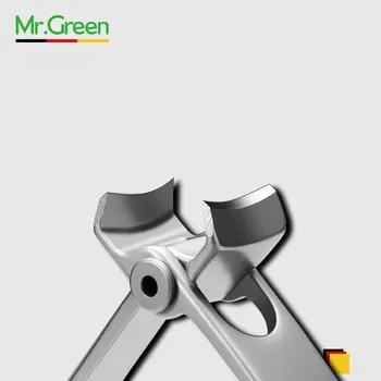 MR. GREEN Nagų clipper Žoliapjovės Nerūdijančio Plieno įrankiai Nagų manikiūro Storio žirklės su stiklo nagų failą Nagai cutter