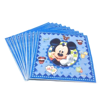 Disney Mickey Mouse Vienkartiniai Popieriniai Puodeliai+Plokštės+Servetėlės Vaikas Berniukas, Gimtadienis, Vestuvės, Šeimos Šalis Dekoro Tiekimo 34Pcs/Daug