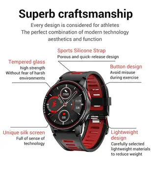 Samsung Galaxy S20 Ultra S20+ S10 S10e Lite S9 Smart Žiūrėti IP68 Vandeniui Sporto Smartwatch Širdies ritmo Tracker Smart Žiūrėti