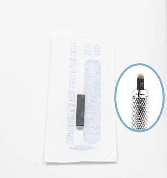 50PCS Labai Plonas 0.18 mm 18U Nano geležtės microblading adatos su Individualiai Pakuotėje permanentinis Makiažas