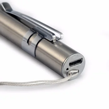 Nešiojamų Medicinos Žibintuvėlis Pocket Pen Šviesos LED Žibintuvėlis Lempa USB Įkraunamas Žibintuvėlis Slaugos Gydytojai Pirmosios Pagalbos Kempingas