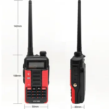 2VNT Baofeng UV-10R 10W Walkie Talkie Atnaujintas UV-5R CB Kumpis Radijo Stotis VHF UHF radijo stotelė Radijo Mėgėjų 2020 Naujas BF-UV10R
