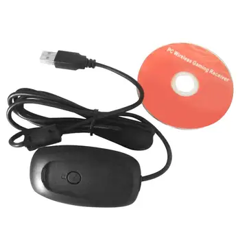 Wireless Gamepad PC Adapterio Valdytojas Žaidimų Konsolės USB Imtuvas su 1,5 m Laidas, skirtas Xbox 360 Konsolės su CD