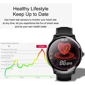 LIGE Smart Watch Oras Ekranas Visiškai Jutiklinis spalvotas ekranas Smartwatch Skambutį Atmesti, Širdies ritmą, Kraujo Spaudimą, Stebėti Sporto Žiūrėti