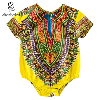 Afrikos drabužiai vaikams dashiki Jumpsuit mada vaikams drabužių dashiki tradiciniai drabužiai vaikams