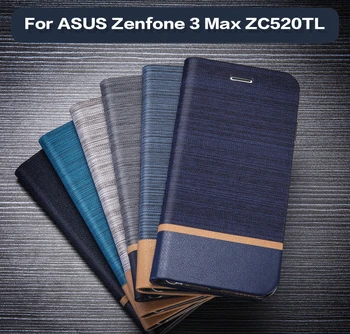 Odinis Telefono dėklas Skirtas Asus Zenfone 3 Max ZC520TL Flip Book Case Silikoninis Galinio Dangtelio Asus Zenfone 3 Max 5.2
